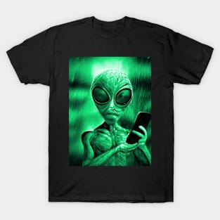 Alien Invasion Sci-fi Space Planet X T-Shirt